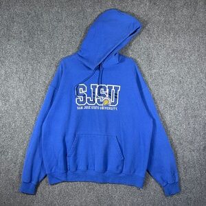 Champion Eco San Jose State Univ SJSU Spartans Pullover Hoodie Blue Size XL